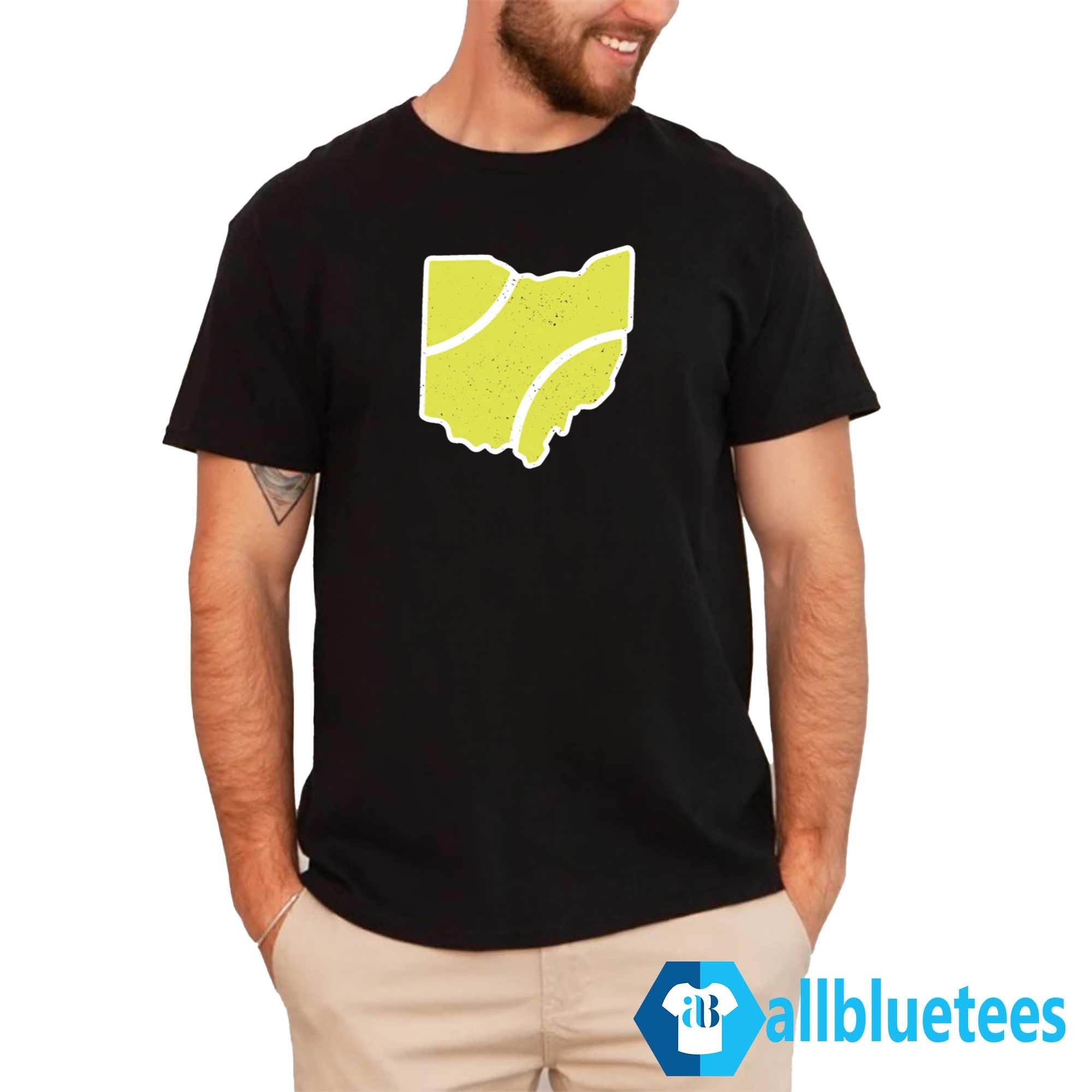 Ohio Tennis Ball Map Shirt