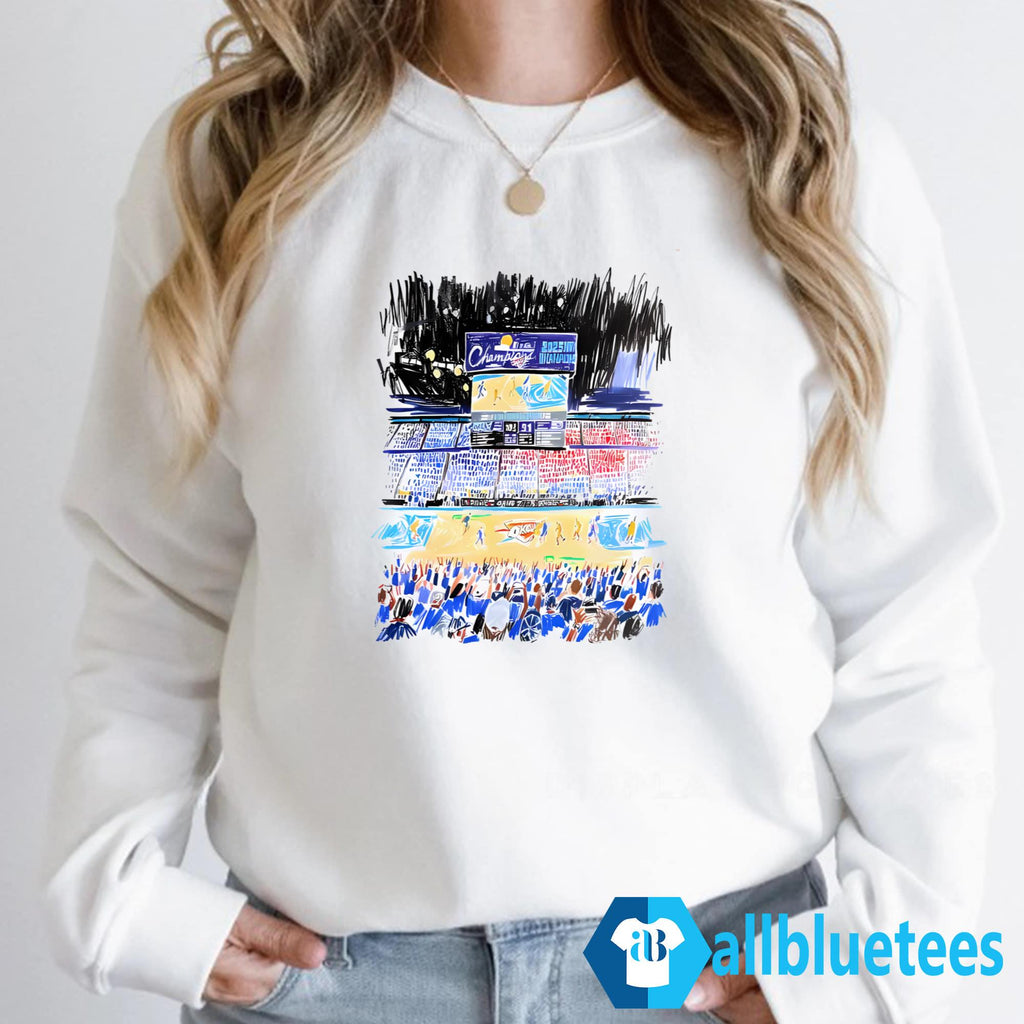 Oklahoma City Thunder Indiana Pacers Stadium Art Shirt