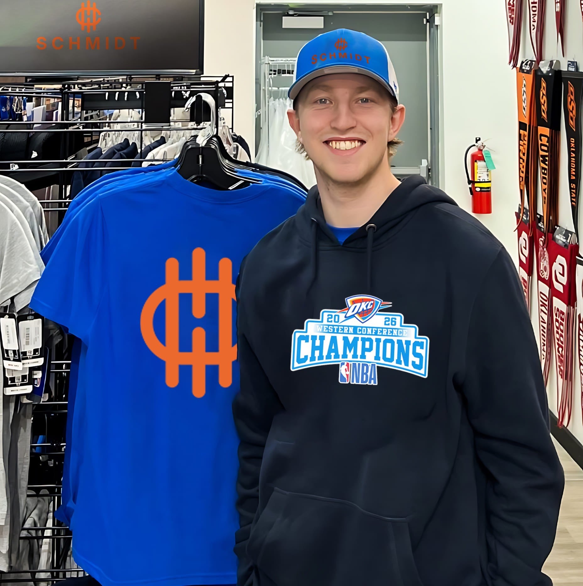 Oklahoma City Thunder NBA Western Conference Champions 2026 logo shirt