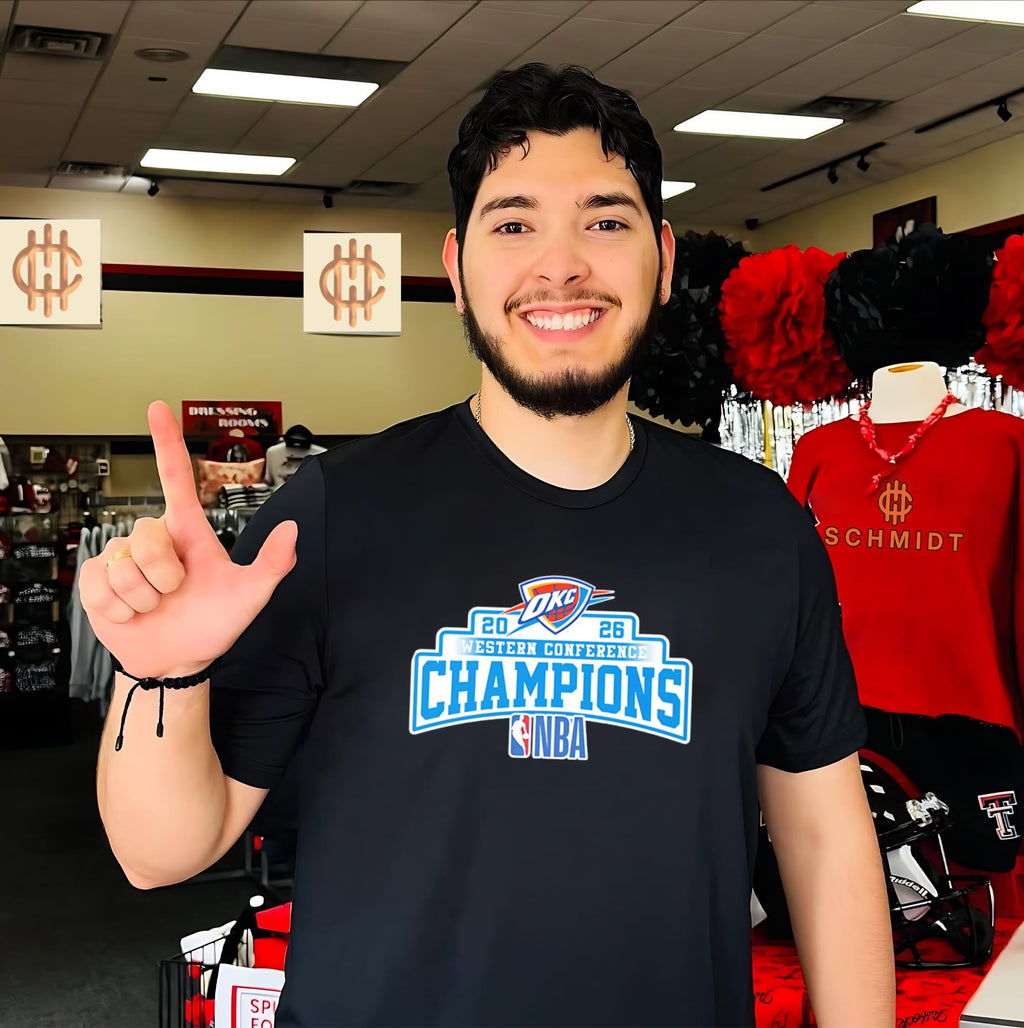 Oklahoma City Thunder NBA Western Conference Champions 2026 logo shirt
