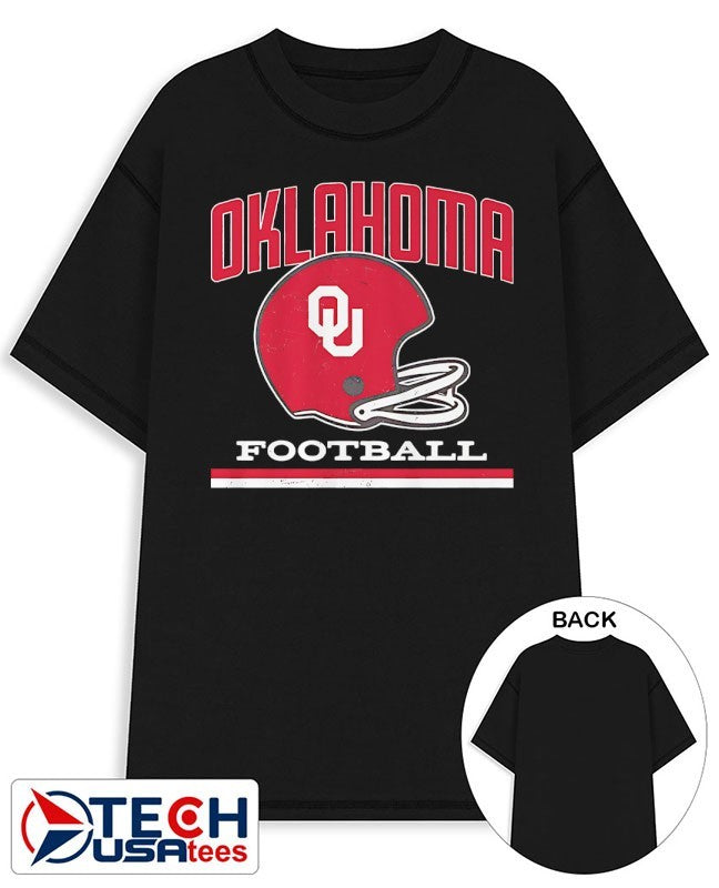 Oklahoma Sooners Football vintage helmet shirt