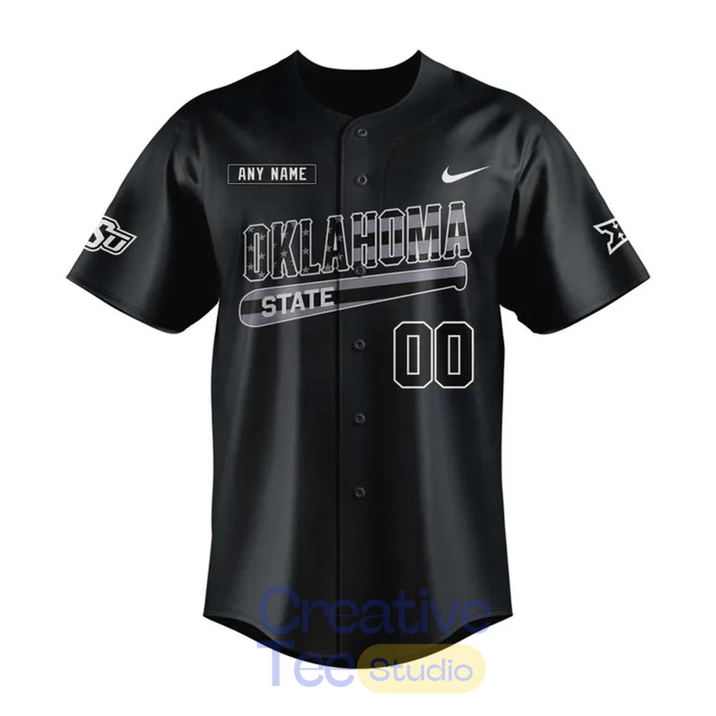 Oklahoma State Cowboys “Salute to Service” Custom Baseball Jersey