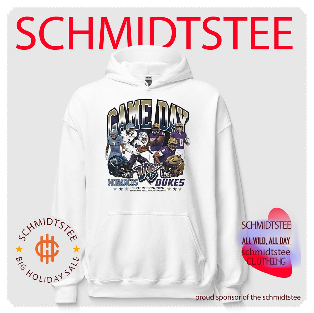 Old Dominion Universiry ODU Monarchs vs JMU Dukes Game Day graphic shirt
