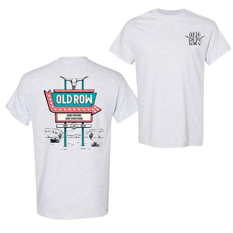 Old Row Circle Logo 2 Sides T-Shirt, Unisex T-Shirt For Men And Women, Trendy Shirt