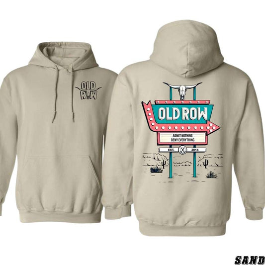 Old Row Hoodie - Retro Sign Design Shirt - Trendy Hoodie for Men and Women Menswear Sweaters