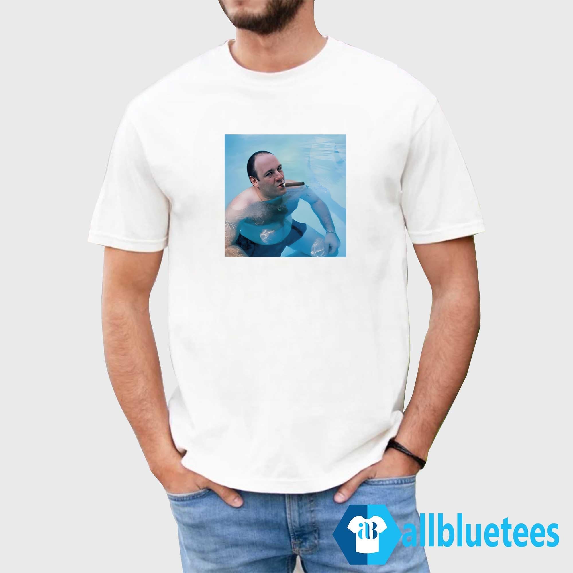 Olivia Cooke Tony Soprano Pool Smoking Cigar Shirt