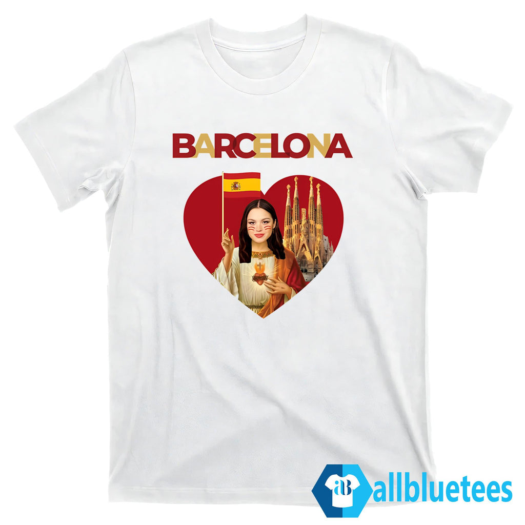 Olivia Rodrigo Barcelona And Heart Shirt