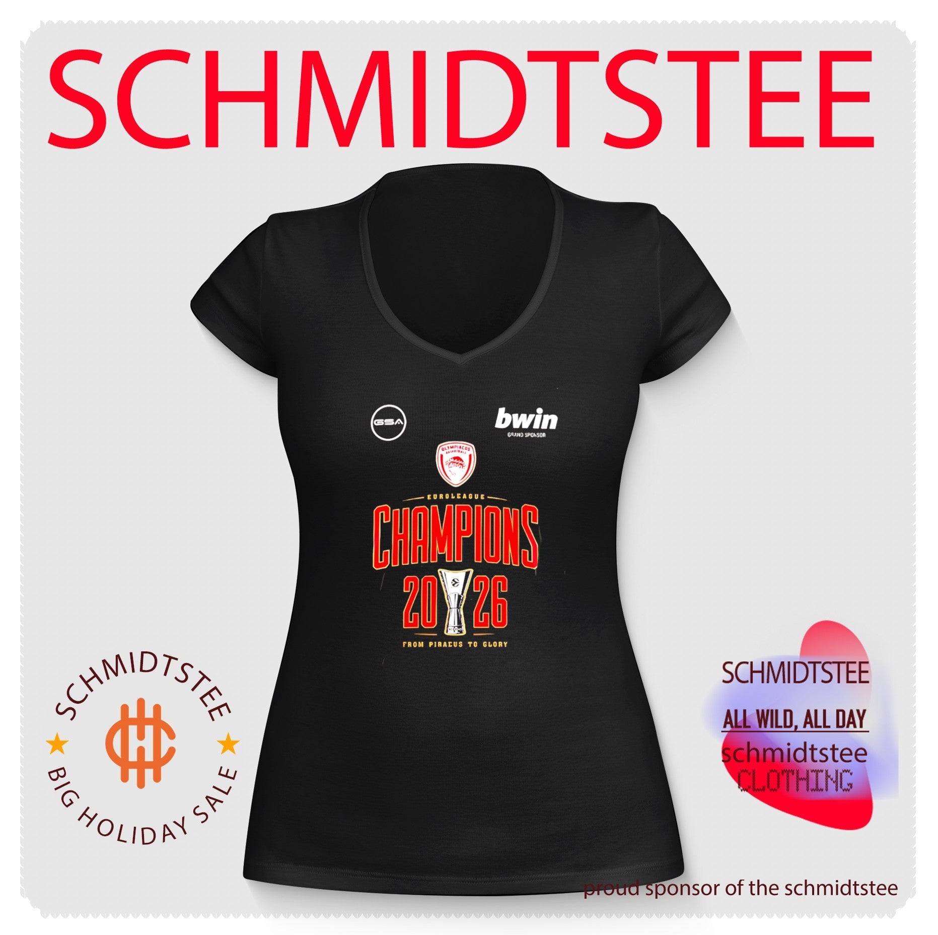 Olympiacos Bc Euroleague Champions 2026 shirt