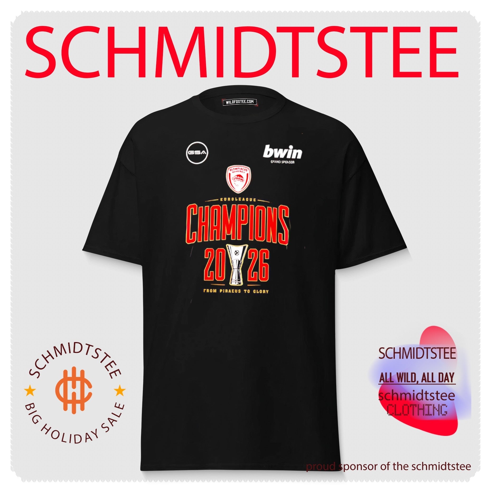 Olympiacos Bc Euroleague Champions 2026 shirt