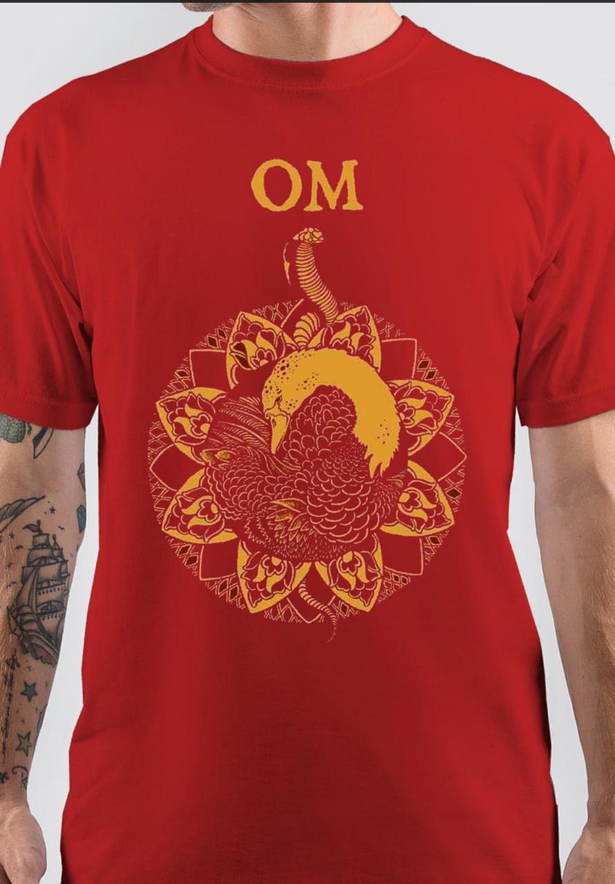 Om Band Red T-Shirt Hoodie, Sweatshirt | CoreVibeTees.com
