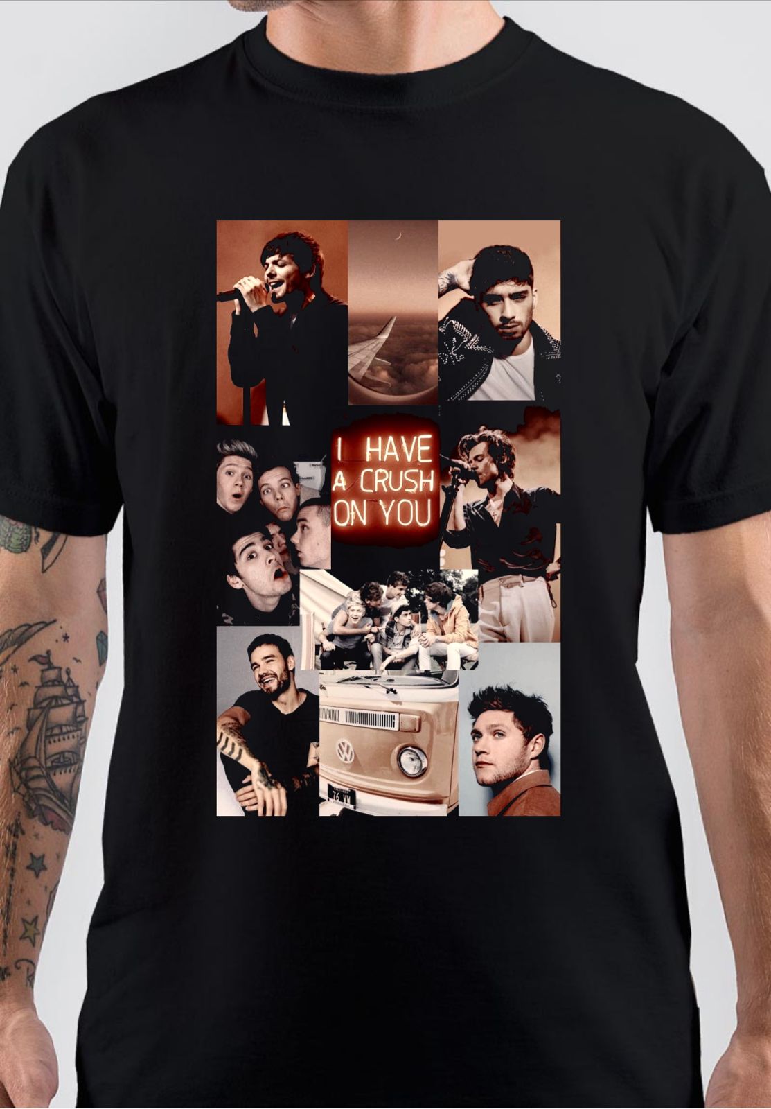One Direction Black T-Shirt Hoodie, Sweatshirt | CoreVibeTees.com