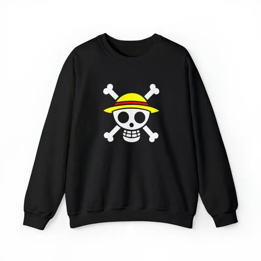 One Piece Logo Sweatshirt, Anime Manga Pullover, Unisex, All Sizes Sweatshirt, Hoodie, Comfort Colors
