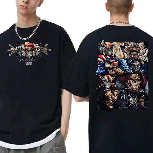 One Piece Yonko Shirt, Vintage Shank Luffy, Marshall D. Teach, Buggy Shirt, Anime Manga Shirt, Gift For Fans Anime Lovers, Cotton Menswear Sweatshirt, Hoodie, Comfort Colors