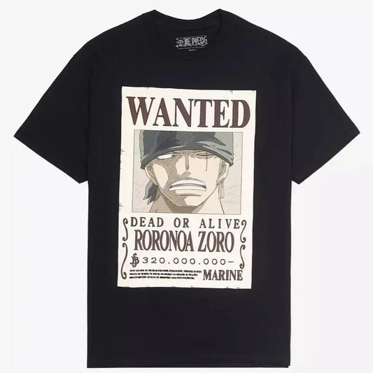 One Piece Zoro Wanted Poster T-Shirt ? Adventure Anime Graphic Sweatshirt, Hoodie, Comfort Colors
