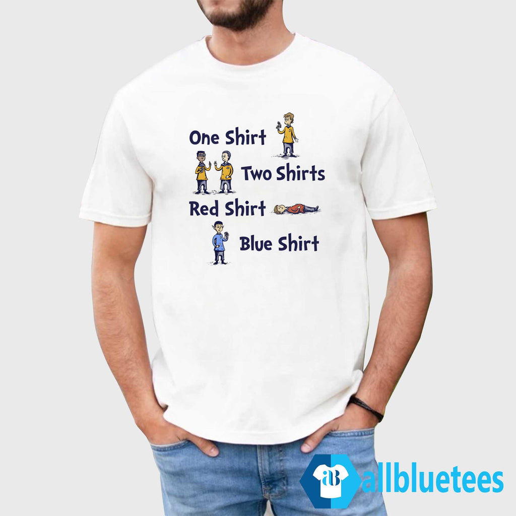 One Shirt Two Shirts Red Shirt Blue Shirt