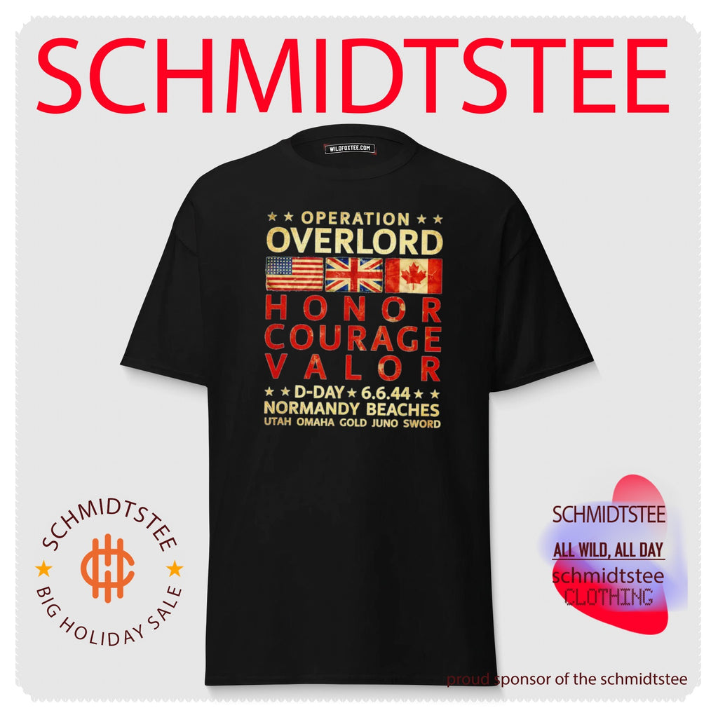 Operation Overlord D-Day Honor Courage Valor WWII shirt