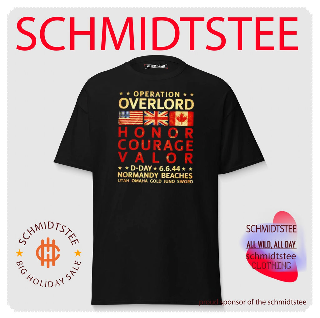 Operation Overlord Honor Courage Valor D-Day 6.6.44 Normandy Beaches shirt