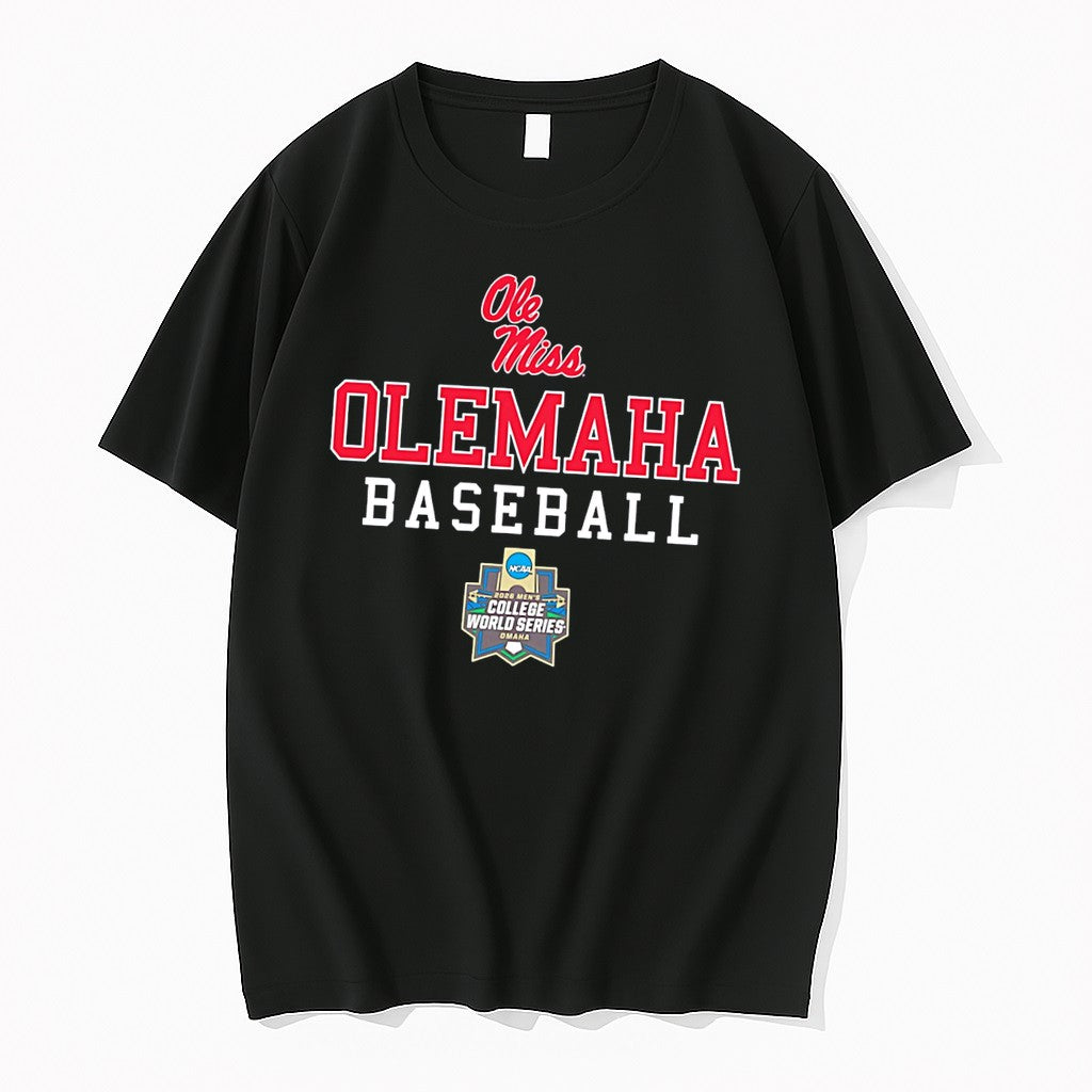 Original 2026 Ole Miss Rebels Olemaha Baseball College World Series Tee Tshirts