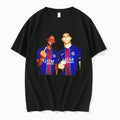 Original Achraf Hakimi And Nuno Mendes Paris Saint Germain Middle Finger Tee Tshirts