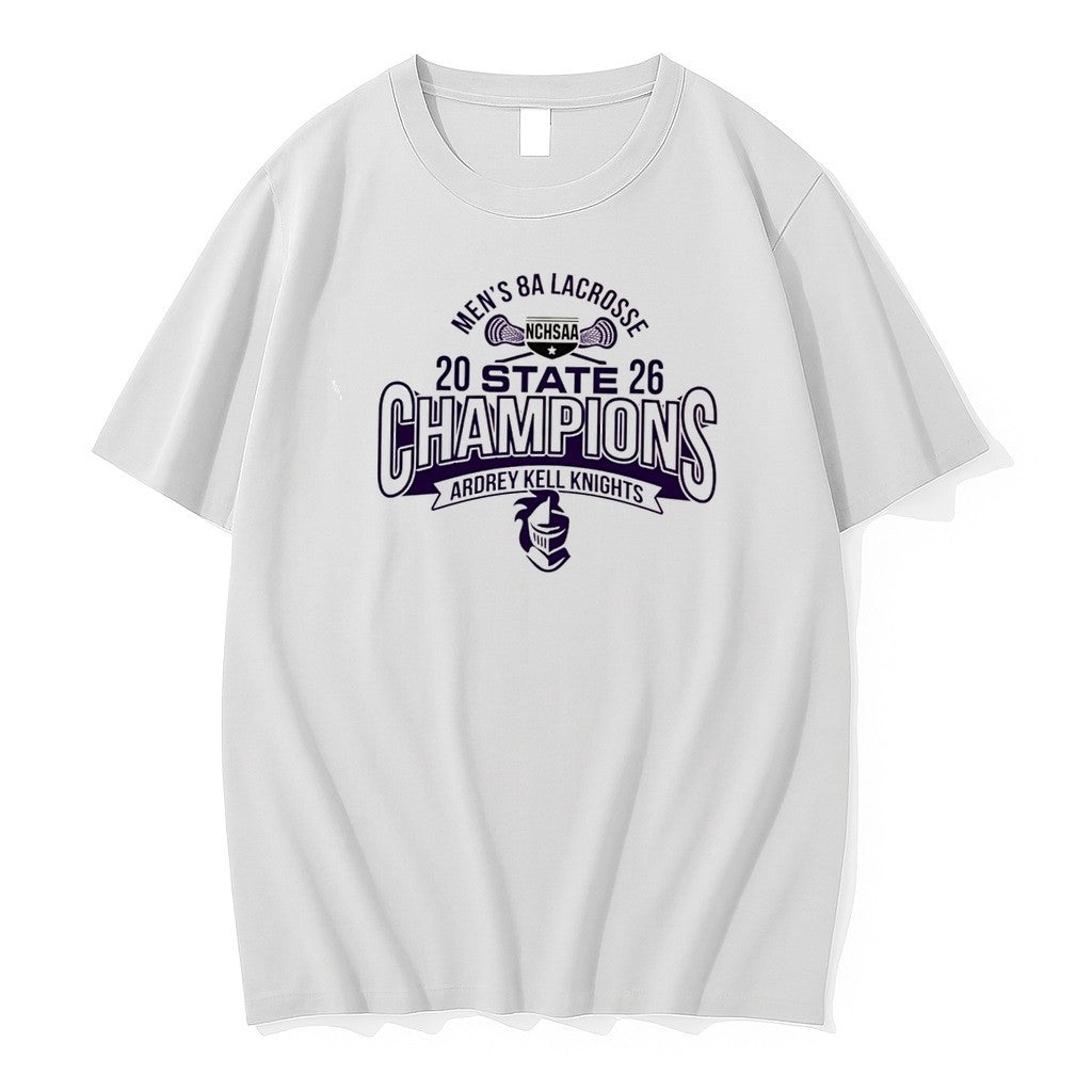 Original Ardrey Kell Knights 2026 Nchsaa Mens 8a Lacrosse Champions Tee Tshirts