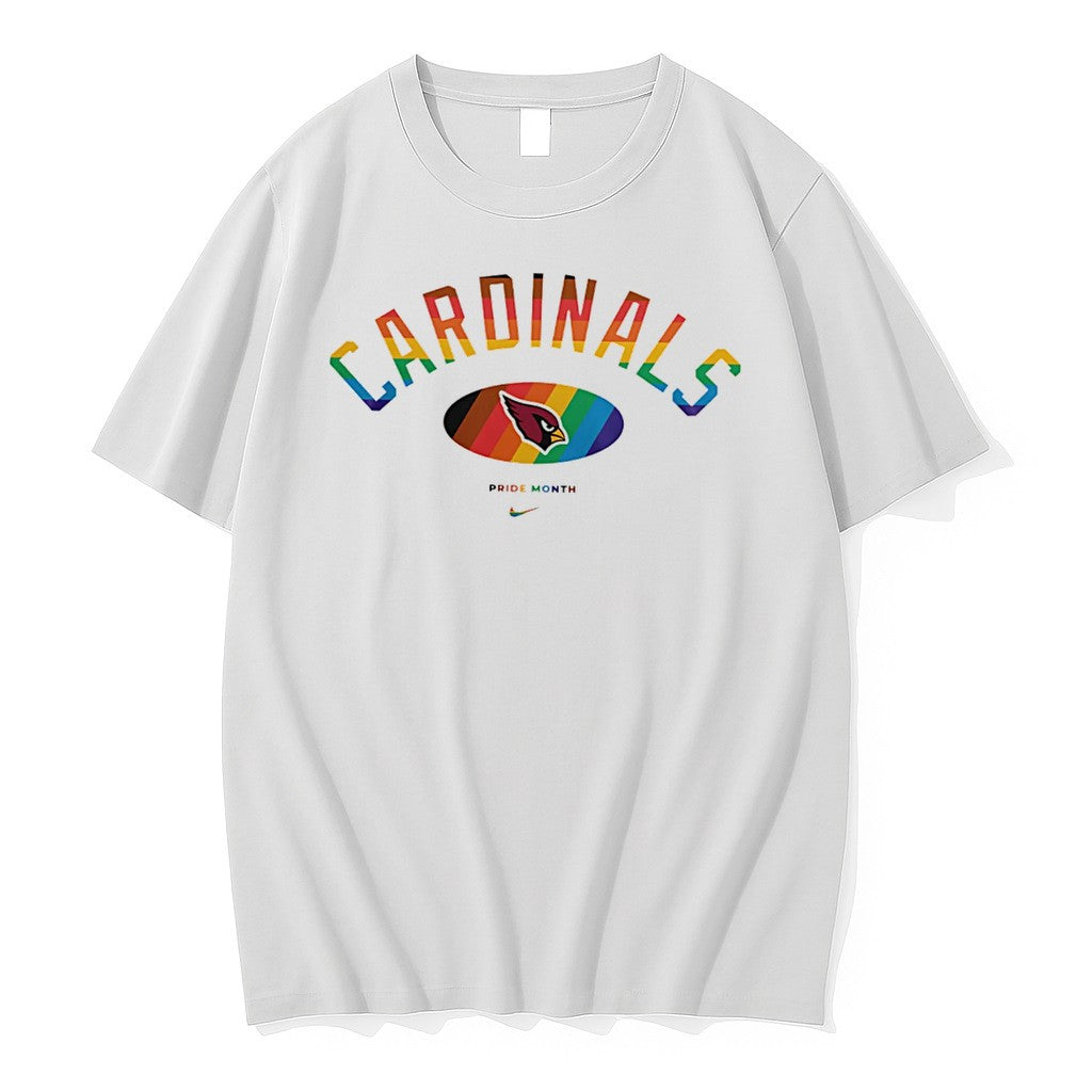Original Arizona Cardinals Pride Month Rainbow Logo Tee Tshirts Jpg