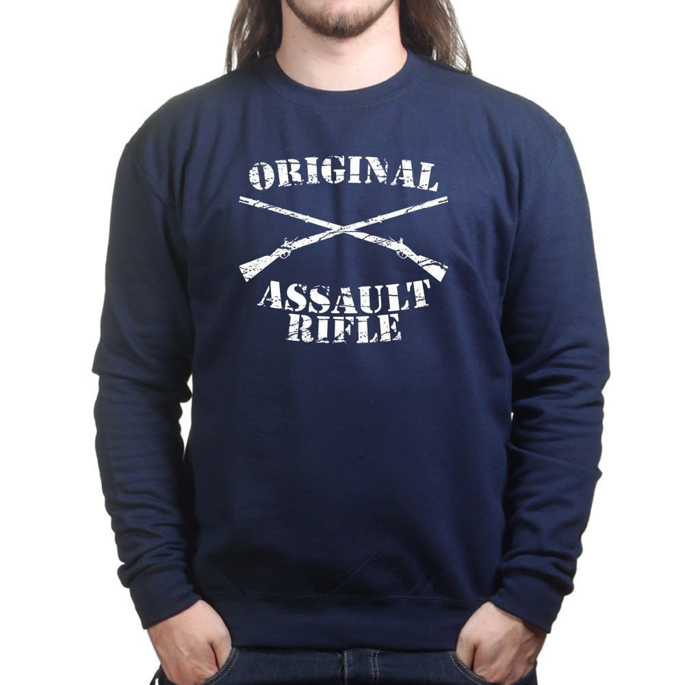 Original Assault Rifle Mens Sweatshirt Style001 T-Shirts, Hoodie | CoreVibeTees.com (Image 4)