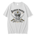 Original Barbary Pirates Since 1580 Skull With Turban And Cross Swords Tshirts