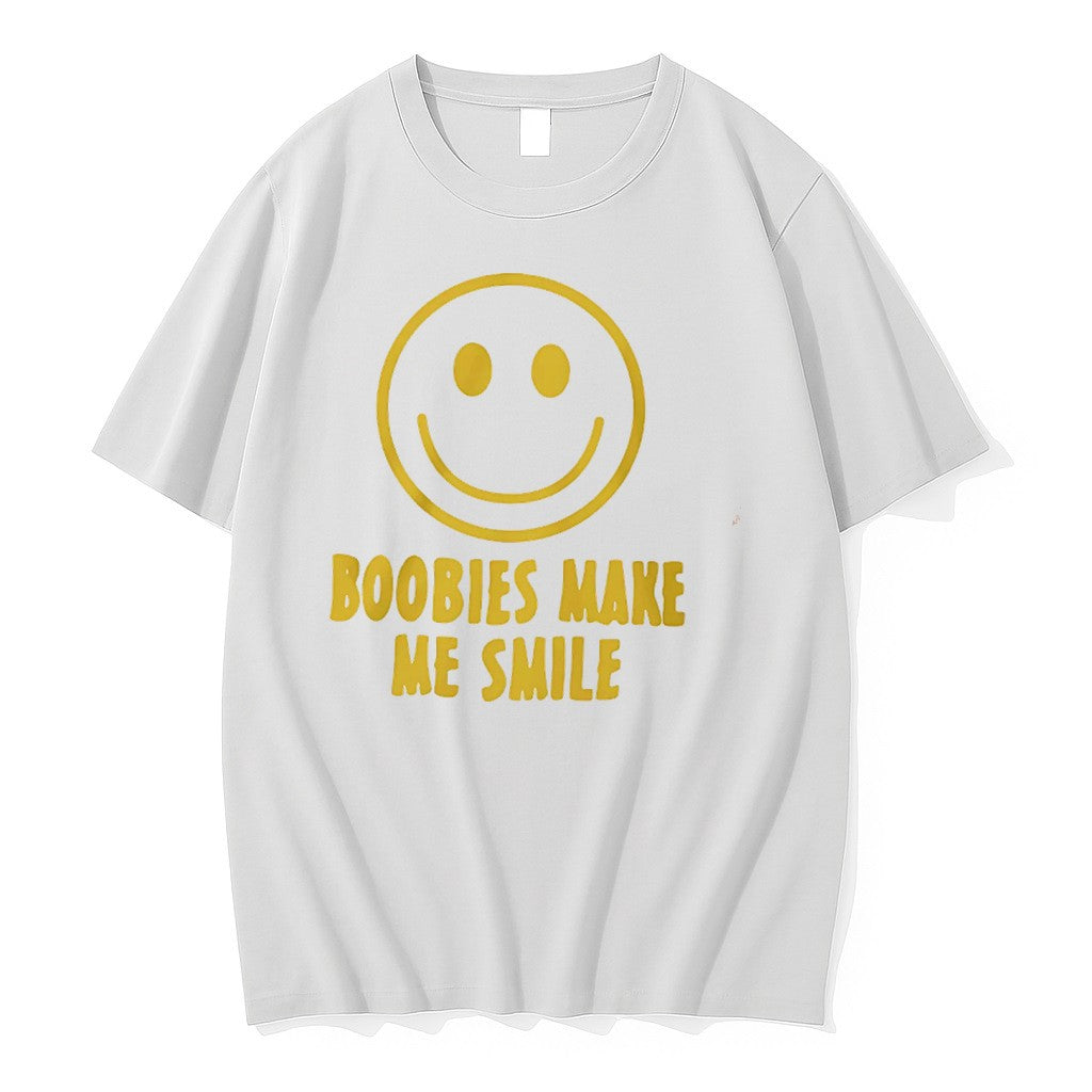 Original Boobies Make Me Smile Tee Tshirts Jpg