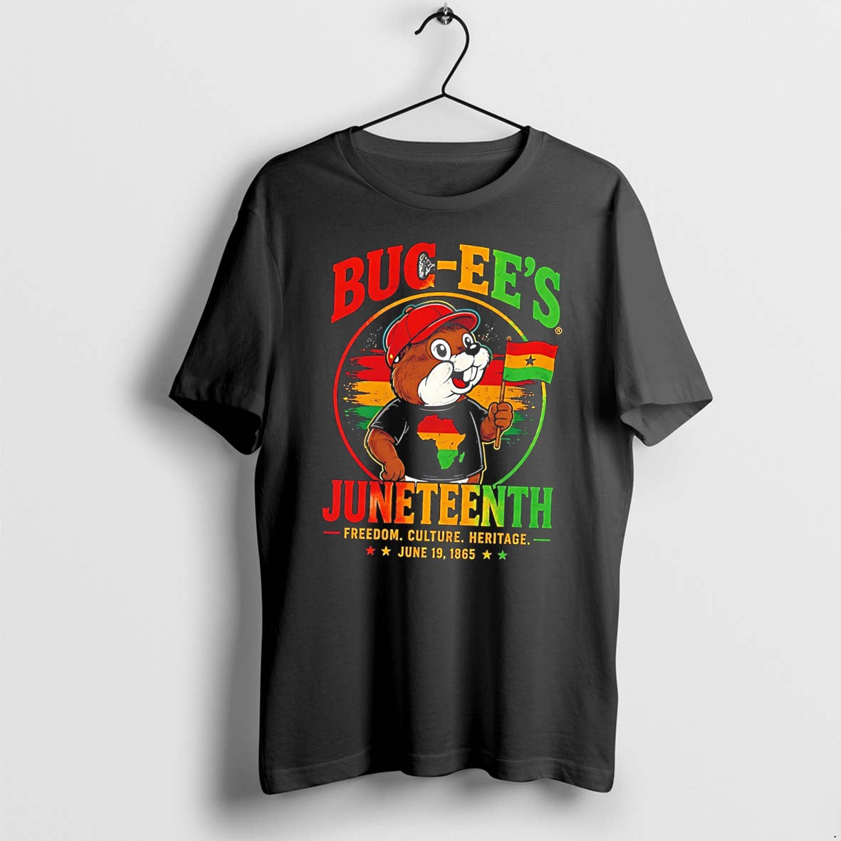 Original Buc Ees Juneteenth Freedom Culture Heritage June 19 1865 Ghanaian Flag Tee Tshirts