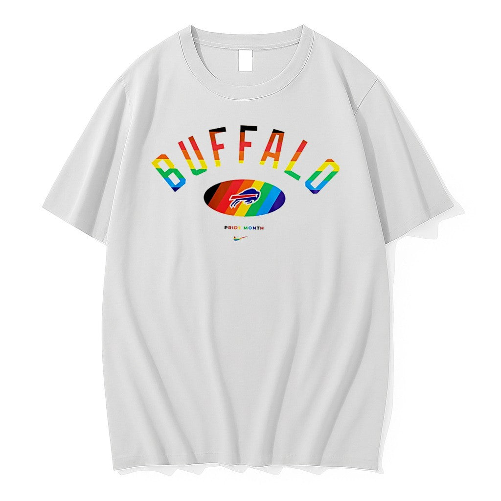 Original Buffalo Bills Pride Month Rainbow Logo Tee Tshirts Jpg
