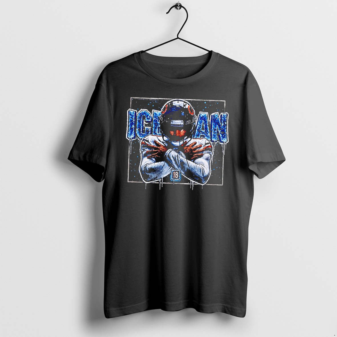 Original Caleb Williams Chicago Bears Iceman Paint Tee Tshirts Jpg
