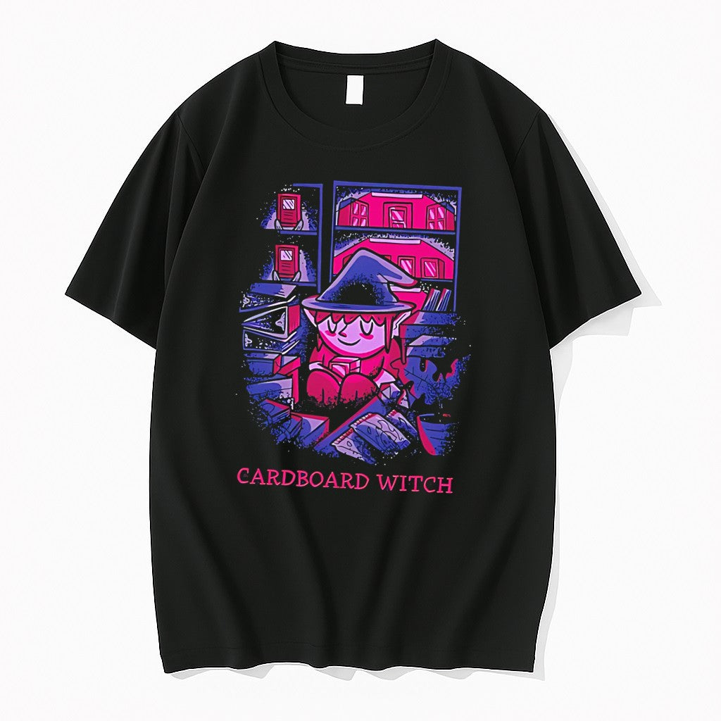Original Cardboard Witch Illustration Tee Tshirts Jpg