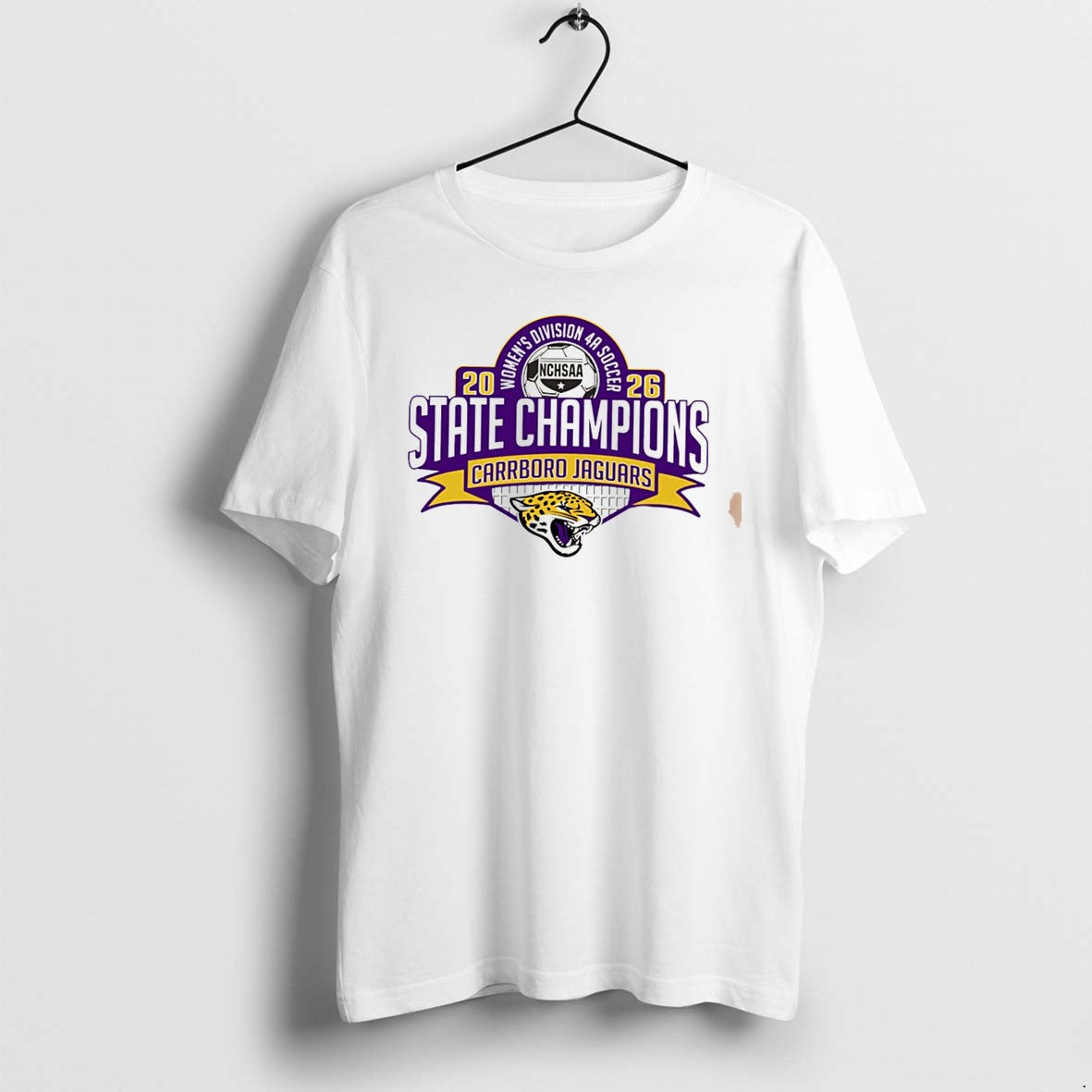 Original Carroro Jaguars 2026 Nchsaa Womens Division 4a Soccer Champions Tee Tshirts