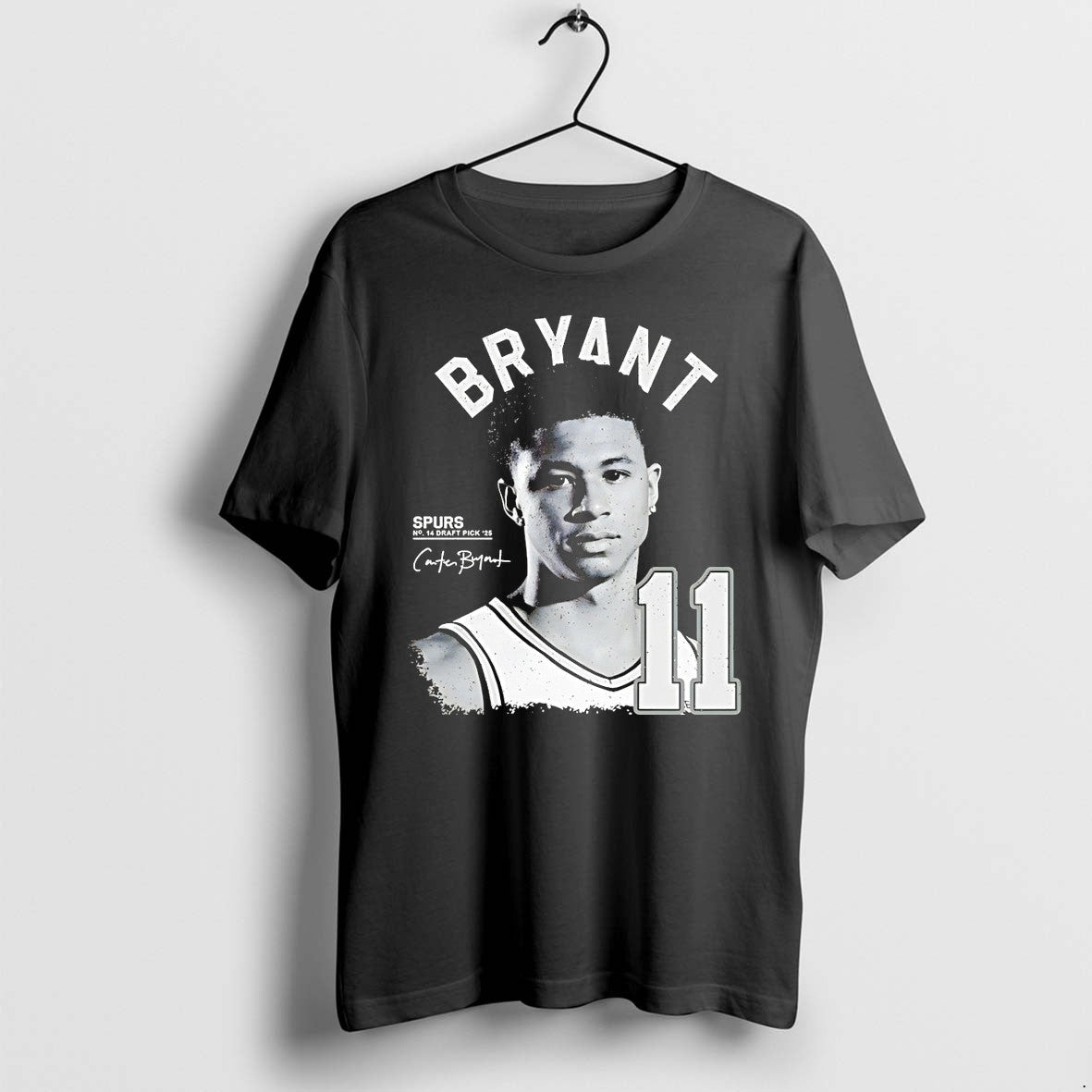 Original Carter Bryant San Antonio Spurs Basketball Player Spurs 14 Draft Pick 25 Tshirts