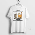 Original Cat Today Im Starting My New Life Step One Delete My Browser History T-Shirts, Hoodie, Sweatshirt | CoreVibeTees.com