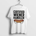 Original Certified Wiener Handler Hotdog Illustrated Tee Tshirts Jpg