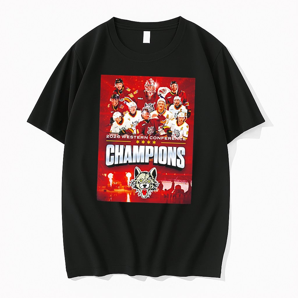 Original Chicago Wolves 2026 Western Conference Champions Finals Tee Tshirts