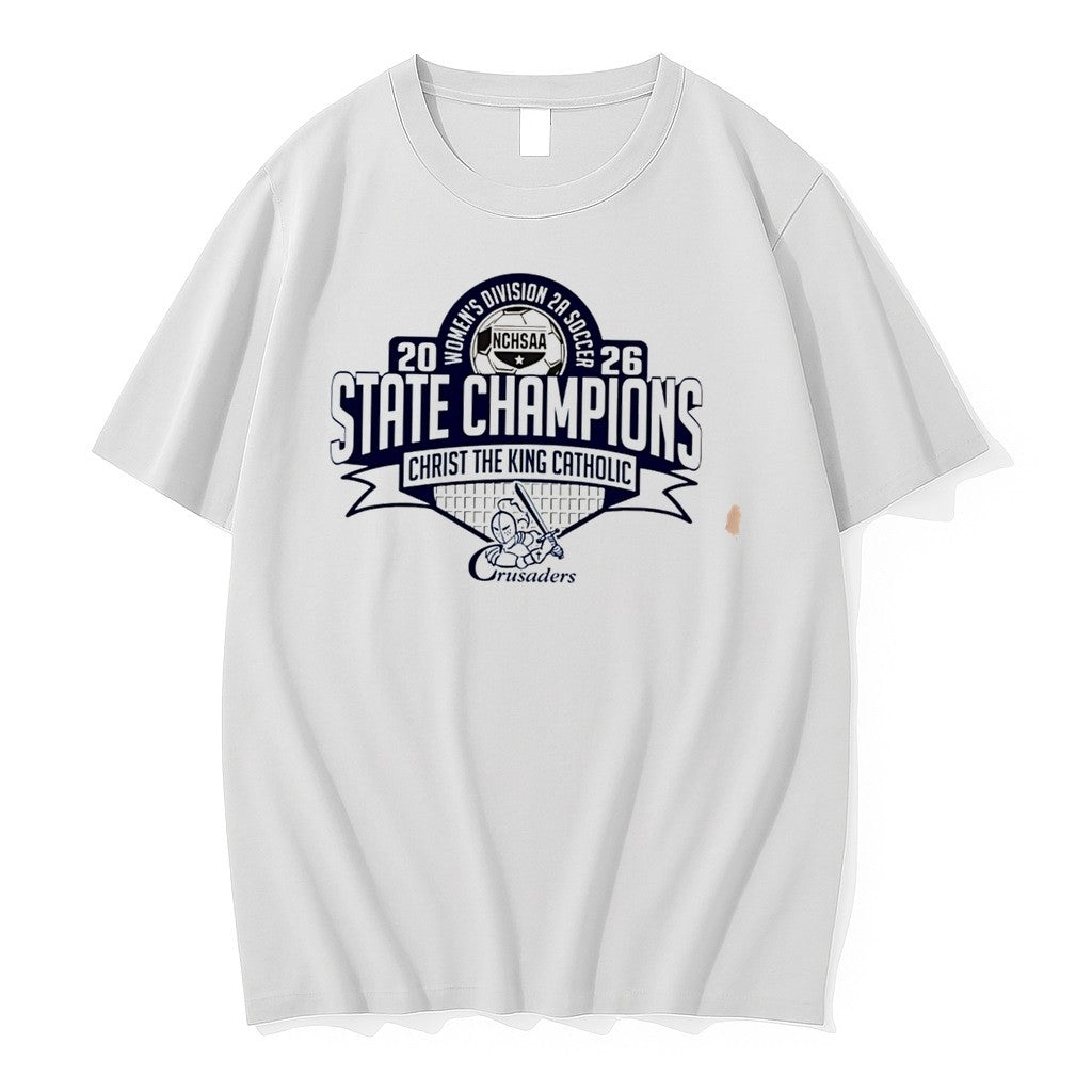Original Christ The King Catholic 2026 Nchsaa Womens Division 2a Soccer Champions Tee Tshirts