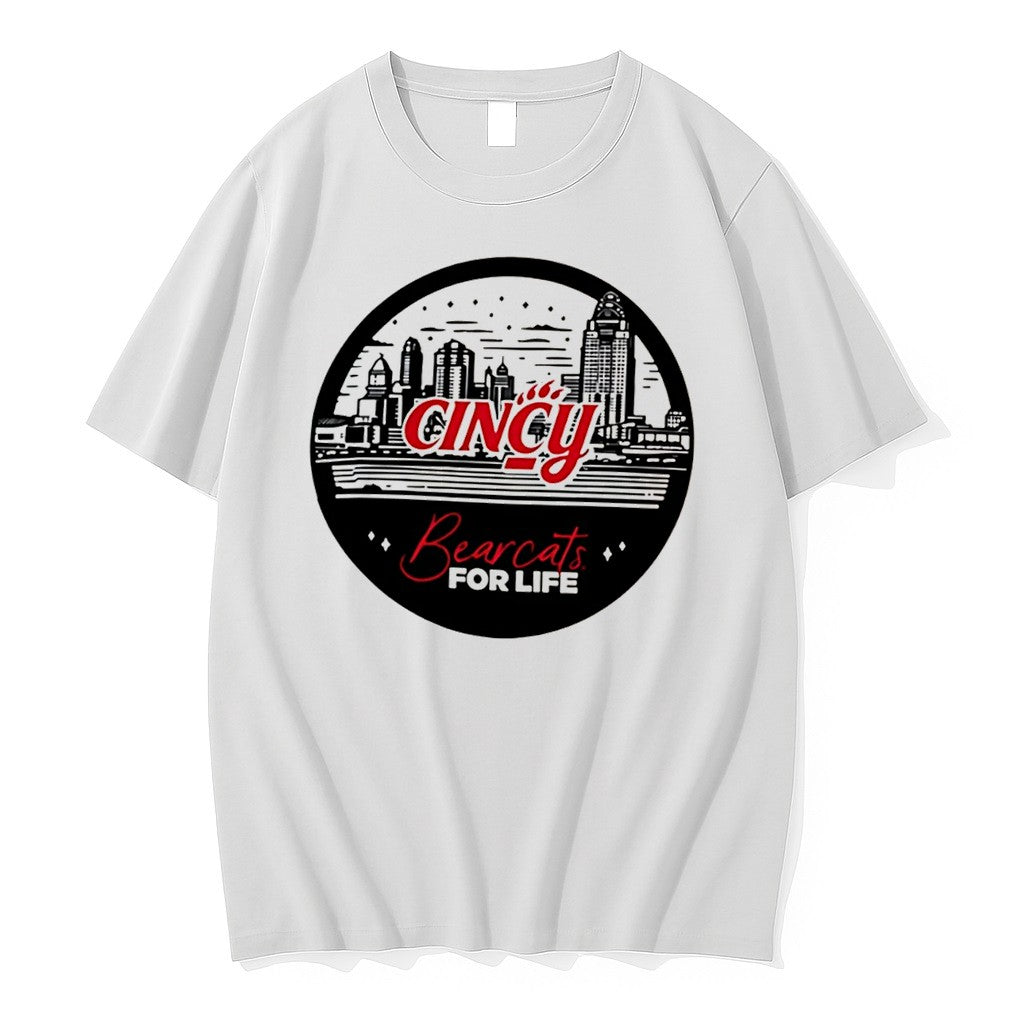 Original Cincinnati Bearcats Bearcats For Life Skyline Tee Tshirts Jpg
