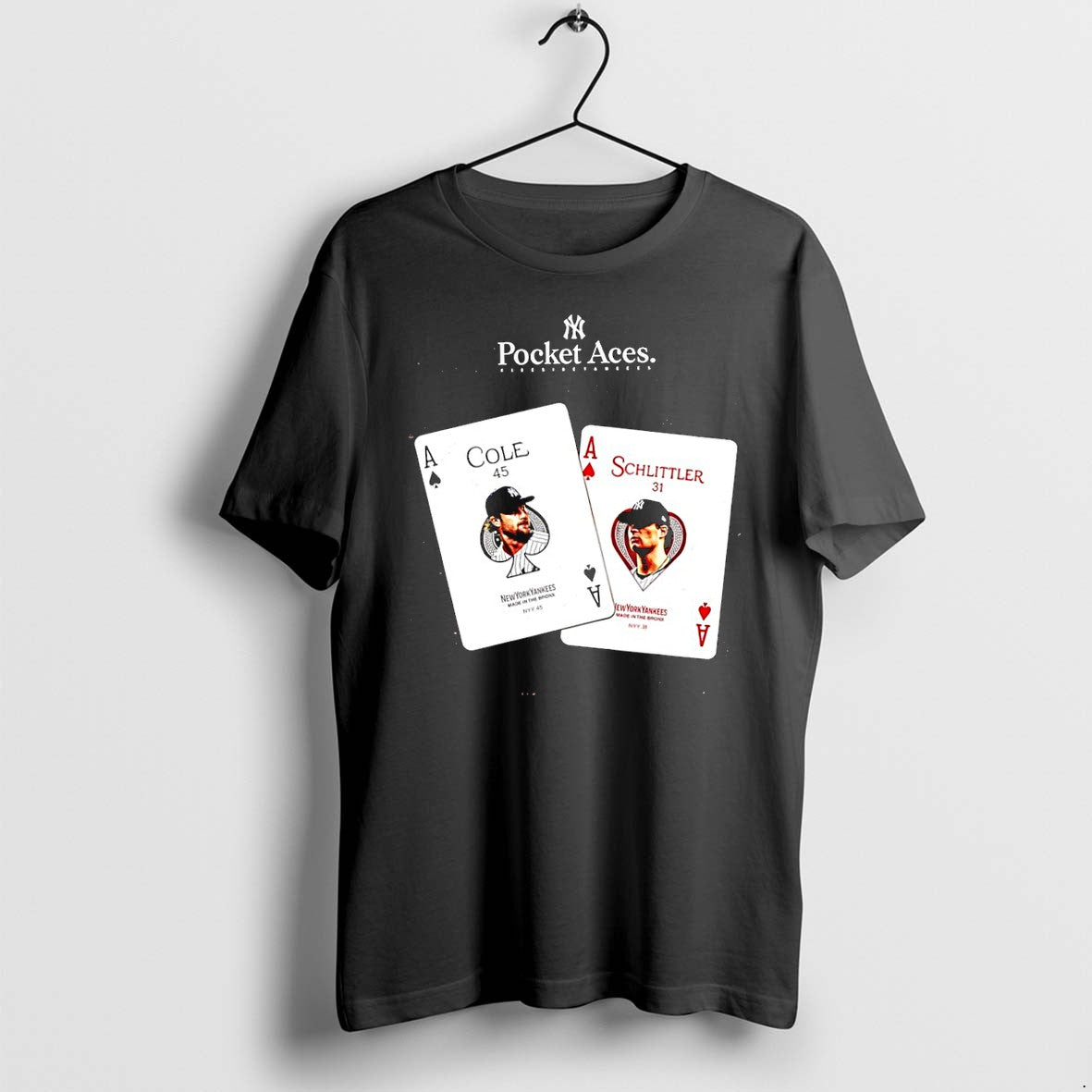 Original Cole And Schlittler New York Yankees Pocket Aces Tshirts Jpg