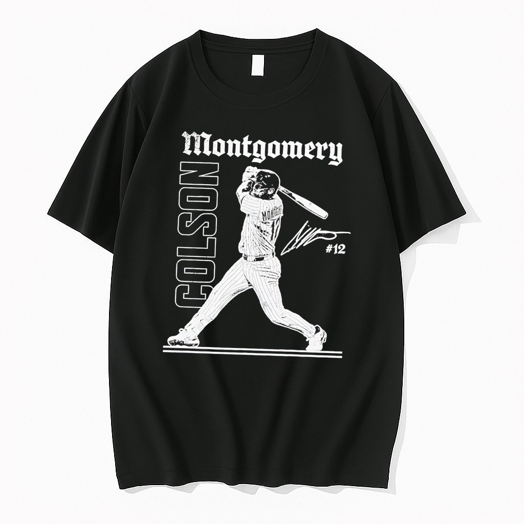 Original Colson Montgomery Chicago White Sox Signature Vintage Tee Tshirts Jpg
