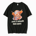 Original Cow America Have A Willie Nice Day American Flag 4th Of July Tshirts