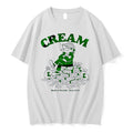 Original Cream Bank Of Thumbs Since 2016 Smoking Money Bag Pile Cash Men Tshirts