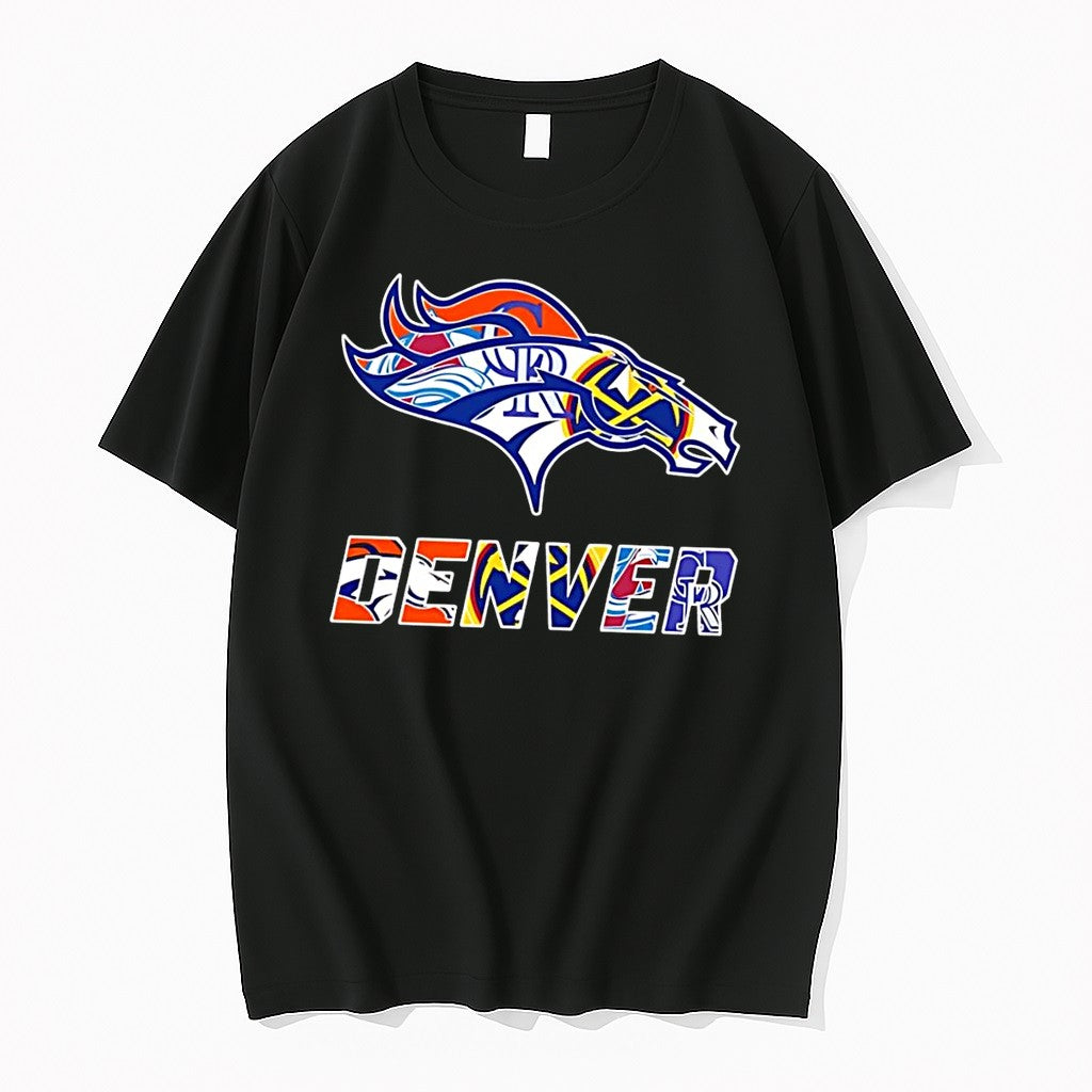 Original Denver Sports Fan Apparel Show Support For Professional Teams With This Denver Black Tshirts