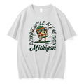 Original Detroit Style At The Turn Send It Michigan Pizza Playing Golf Tshirts
