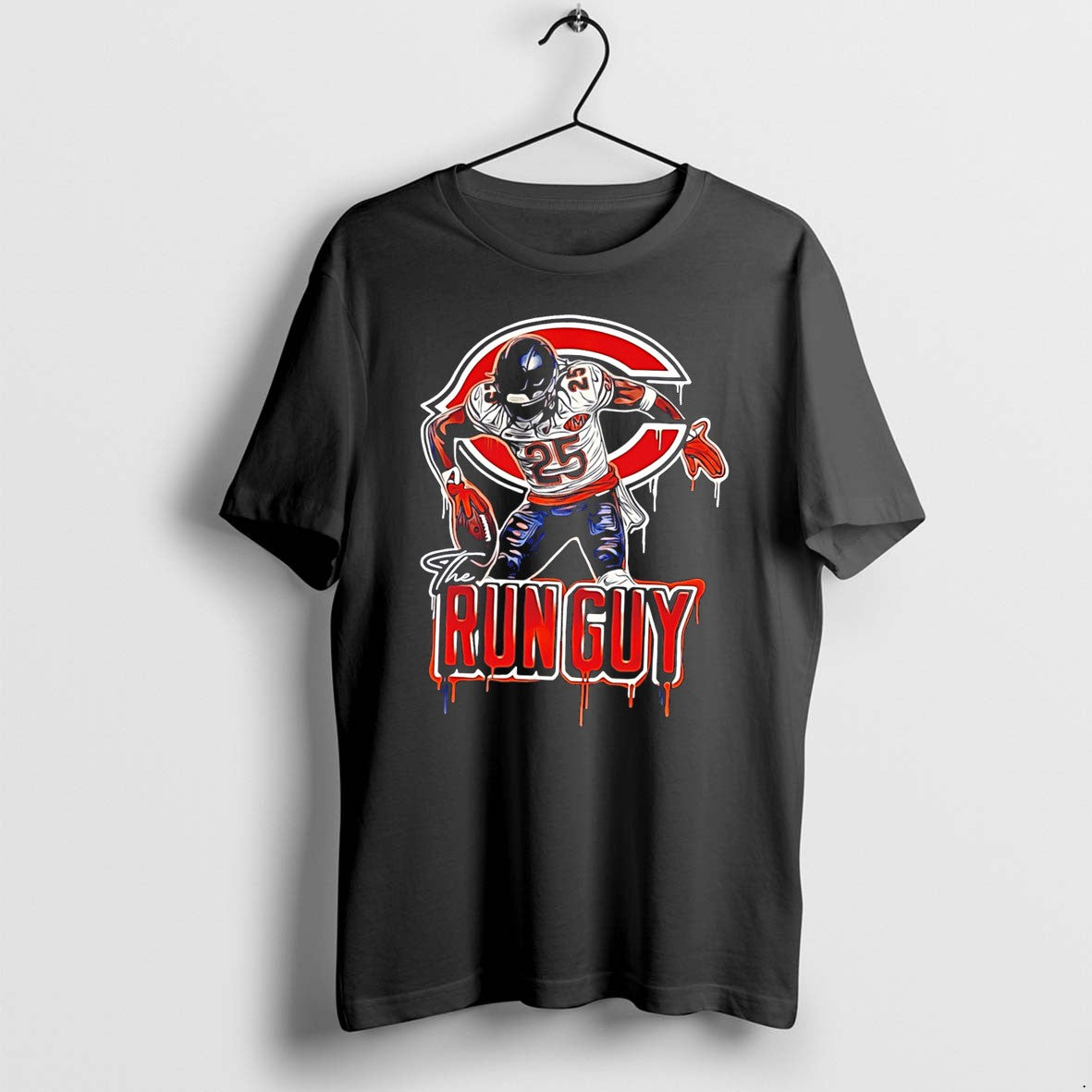 Original Dillon Thieneman Chicago Bears The Run Guy Paint Tee Tshirts Jpg