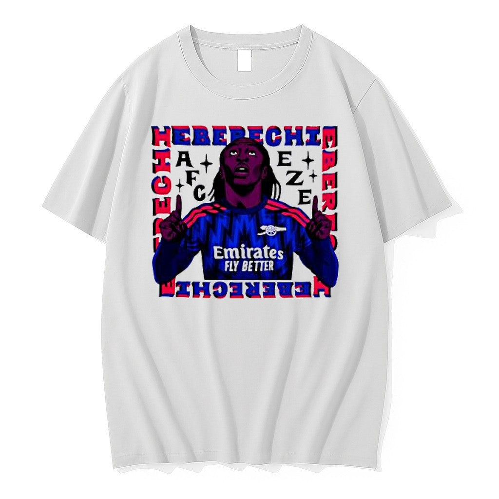 Original Eberechi Eze Pointing Upwards Heberechi Eberechi Eze Afc Emirates Tshirts