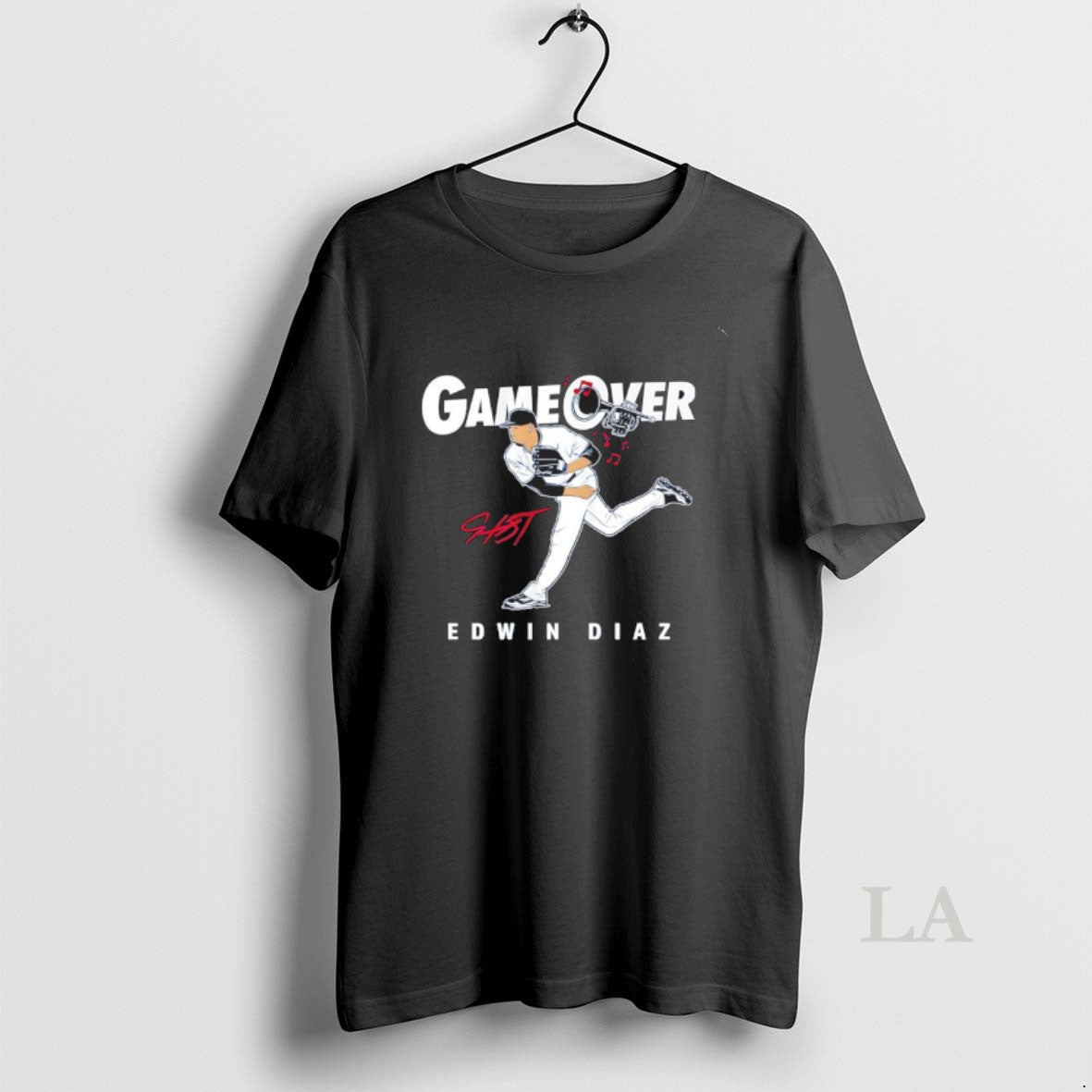 Original Edwin Diaz Game Over Los Angeles Signature T-Shirts, Hoodie, Sweatshirt | CoreVibeTees.com