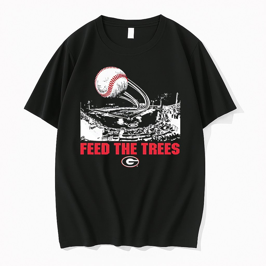 Original Feed The Trees Georgia Bulldogs Baseball Sports Tshirts Jpg