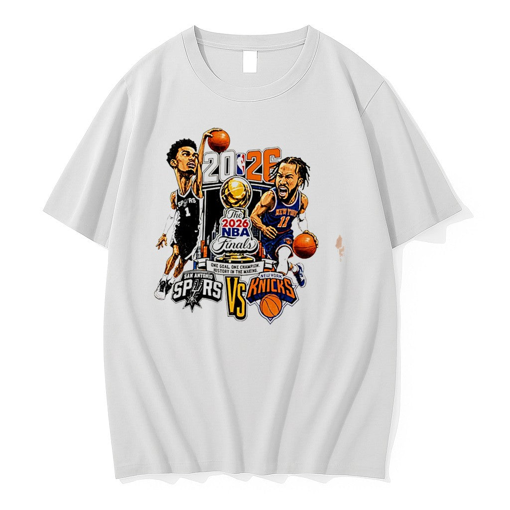 Original Finals 2026 San Antonio Spurs Vs New York Knicks Comic Style Tee Tshirts